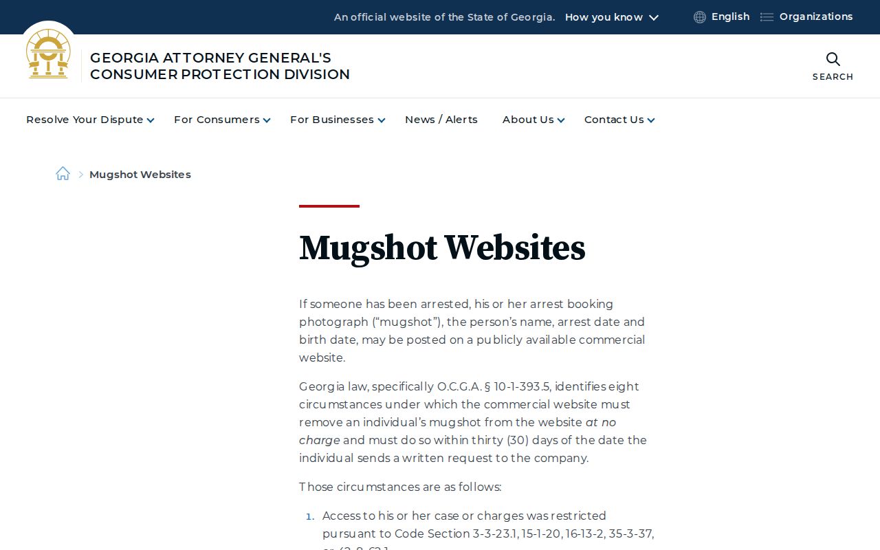 Coweta County released inmate mugshot removal guidance